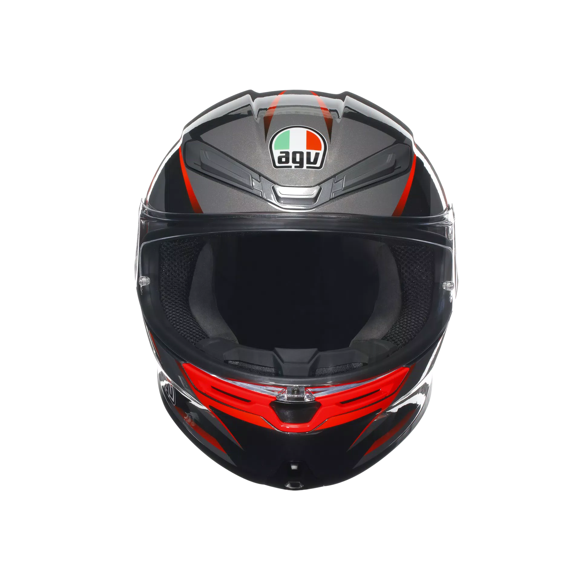 AGV K6 S kaciga Slashcut Crna/Siva/Crvena | 2118395001014 