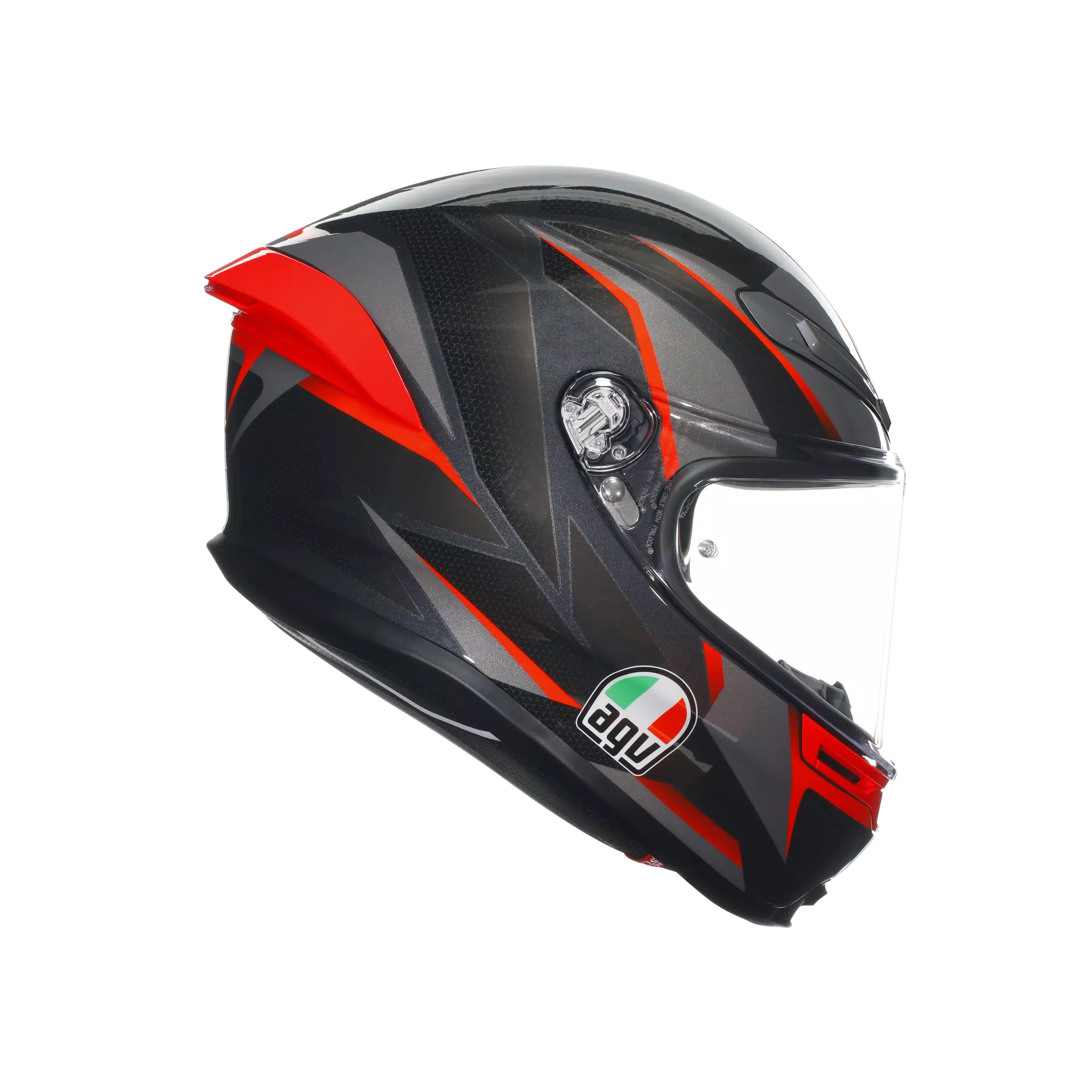AGV K6 S kaciga Slashcut Crna/Siva/Crvena | 2118395001014 
