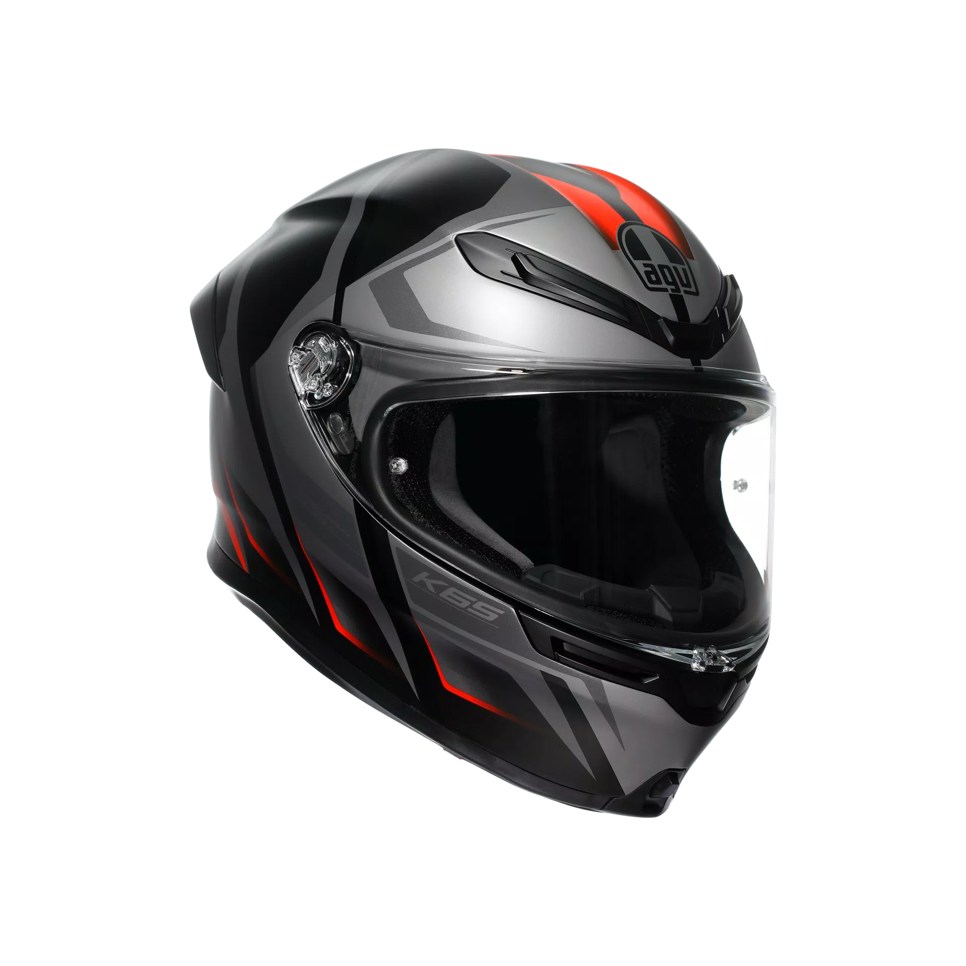 AGV K6 S kaciga Karve mat crna/siva/crvena | 2118395001024 