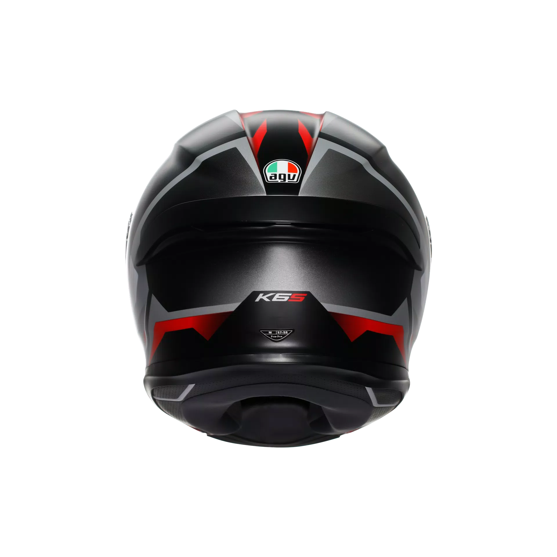 AGV K6 S kaciga Karve Matt Crna/Bijela/Crvena | 2118395001025 