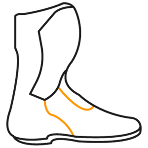 1 Paar Dainese Axial 2 Motorradstiefel (Custom Works Design)