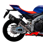 Arrow Slip-On Kit Pista od nehrđajućeg čelika Dark Aprilia RSV4 1100 Factory (21-26) 71004PTN 