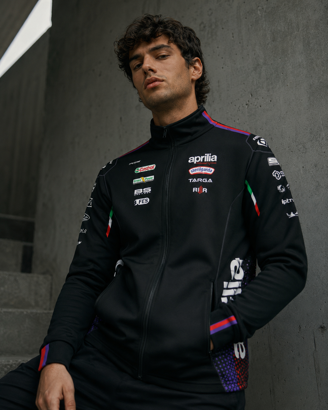 Aprilia Racing Team zip jakna s kapuljačom, replika 2026. muška IXON 