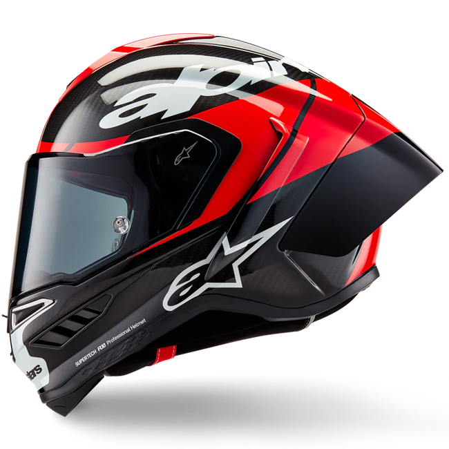 Alpinestars Supertech R10 Element kaciga Carbon Sjajeća Crvena Bijela 8200324-1363 