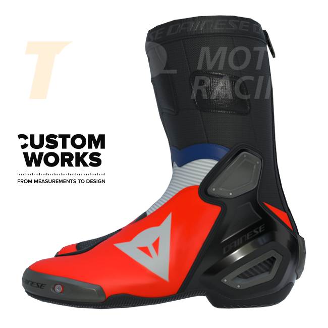 Dainese Axial 2 Racing und Straßen Motorradstiefel Herren | Francia Edition | Custom Works