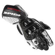 Spidi Carbo Track Evo Racing moto kožne rukavice | Muške | Crna/Bijela | A203011 