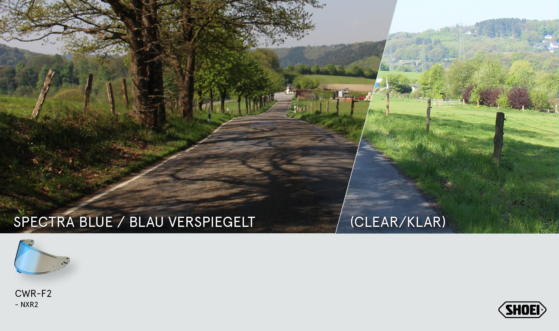 Shoei Vizir X-SPR PRO (CWR-F2PN) Plava Ogledalo 