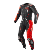 IXON Demonio kombinezon Kožno odijelo – Perforirano odijelo za utrke | Muškarci | Crveno/Crno/Bijelo 