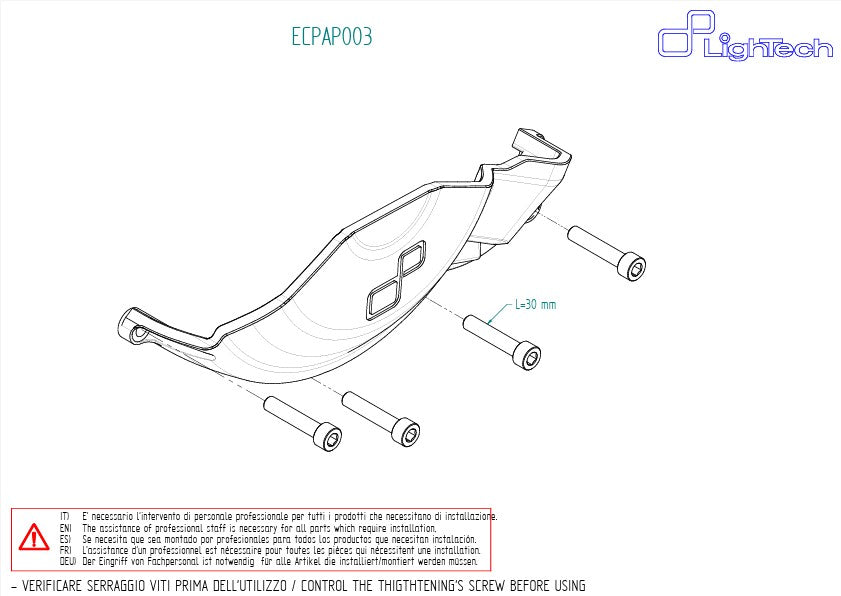Aluminijski zaštitni poklopac spojke LighTech Aprilia RS 660 (20-26) ECPAP003NER 