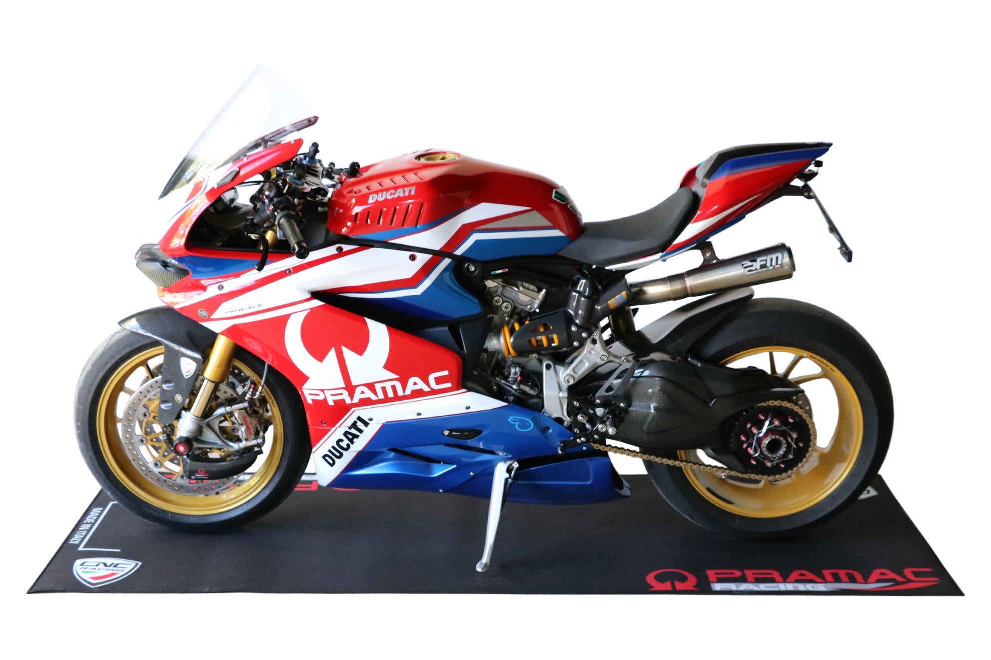 Motociklistički tepih za box i garažu 220 x 80 cm Pramac Racing Limited Edition CNC Racing GA003BPR 