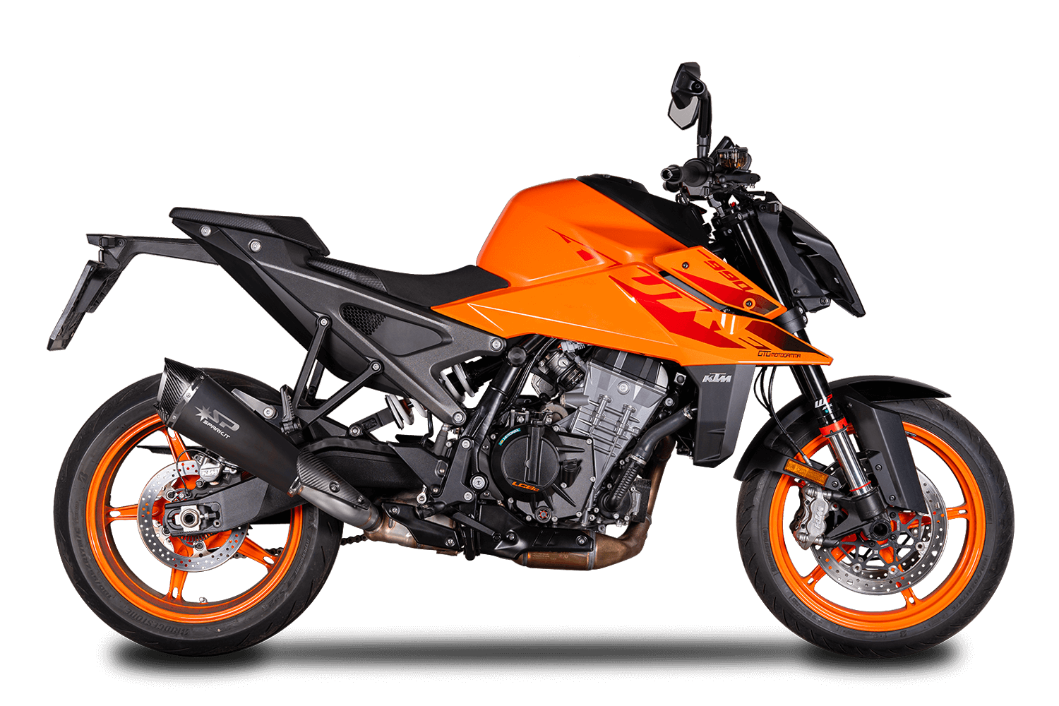 Spark Exhaust Slip-On Konix Evo Dark Euro 5+ Edelstahl KTM 990 RC R (25-26) GKT0121DOM