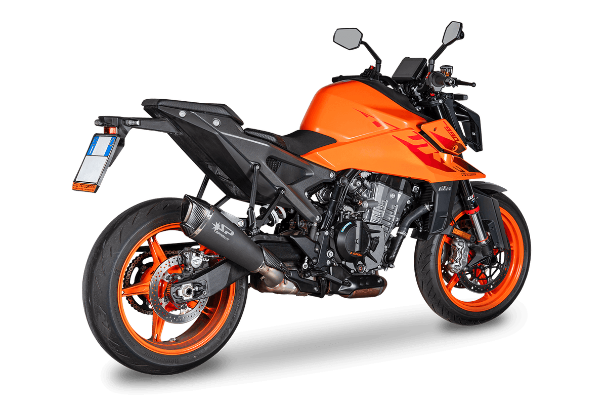 Spark Exhaust Slip-On Konix Evo Dark Euro 5+ Edelstahl KTM 990 RC R (25-26) GKT0121DOM