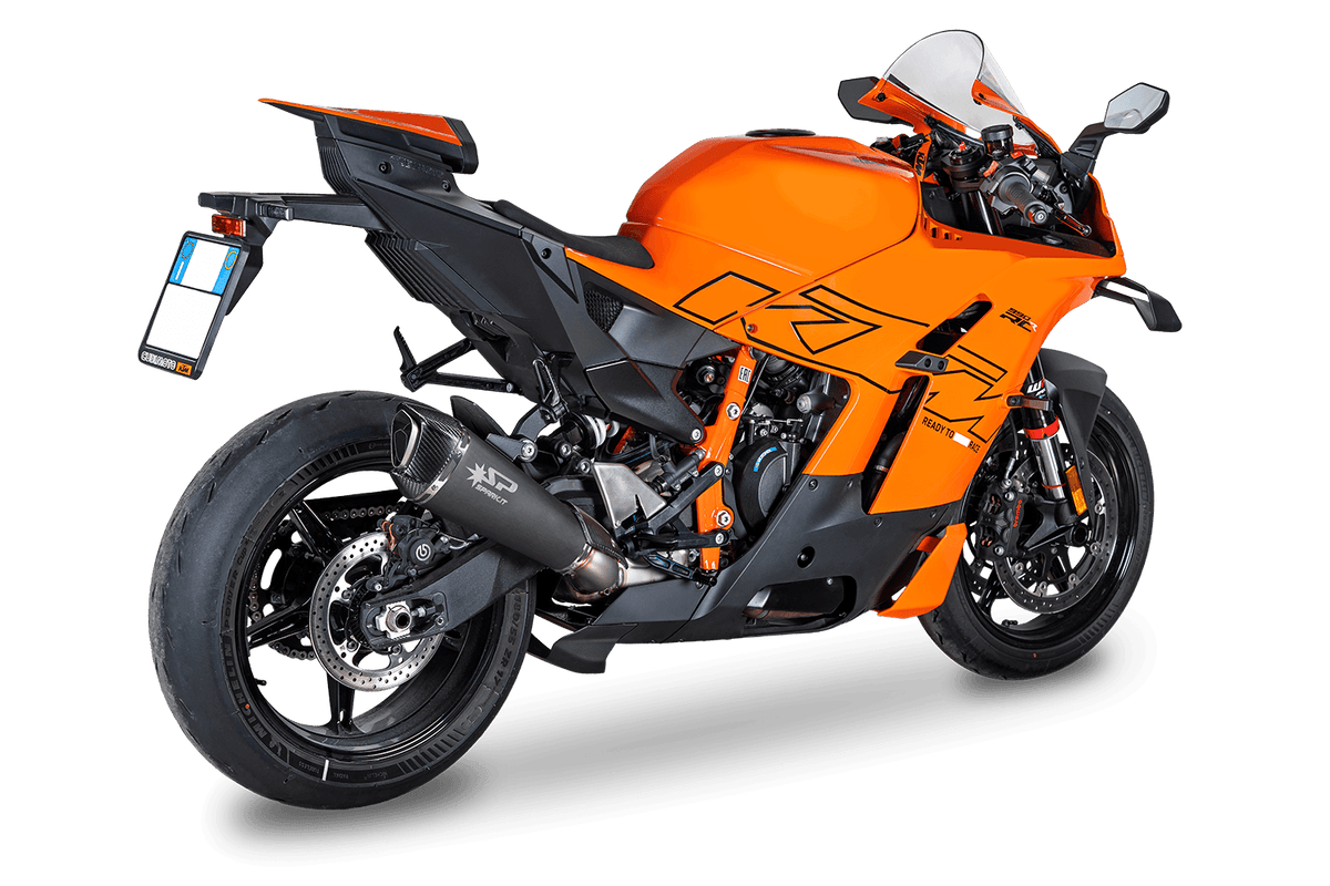 Spark Exhaust Slip-On Konix Evo Dark Euro 5+ Edelstahl KTM 990 RC R (25-26) GKT0121DOM