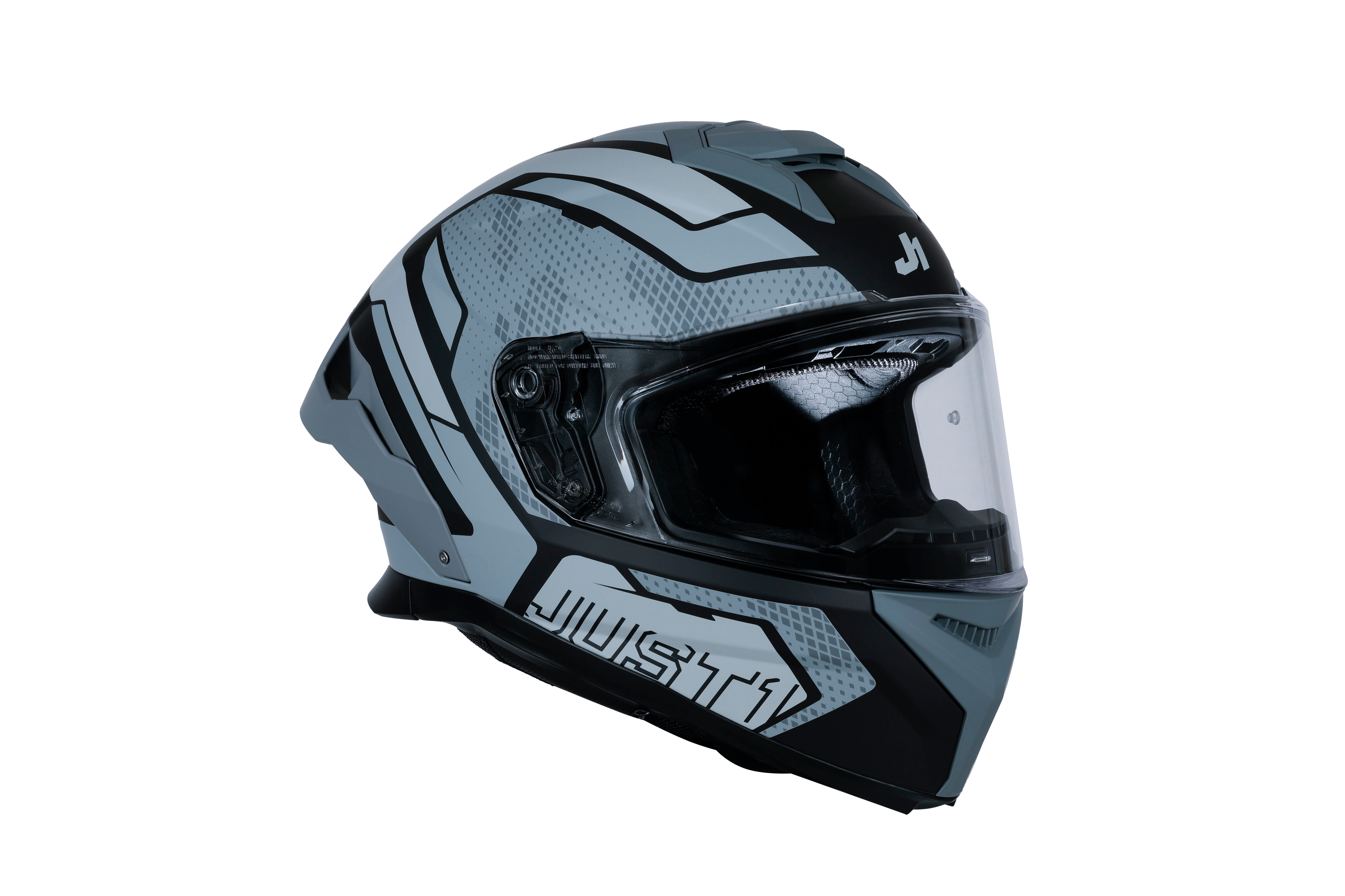 Just1 J-STR kaciga Union Siva / Crna Matt 6030390201001 