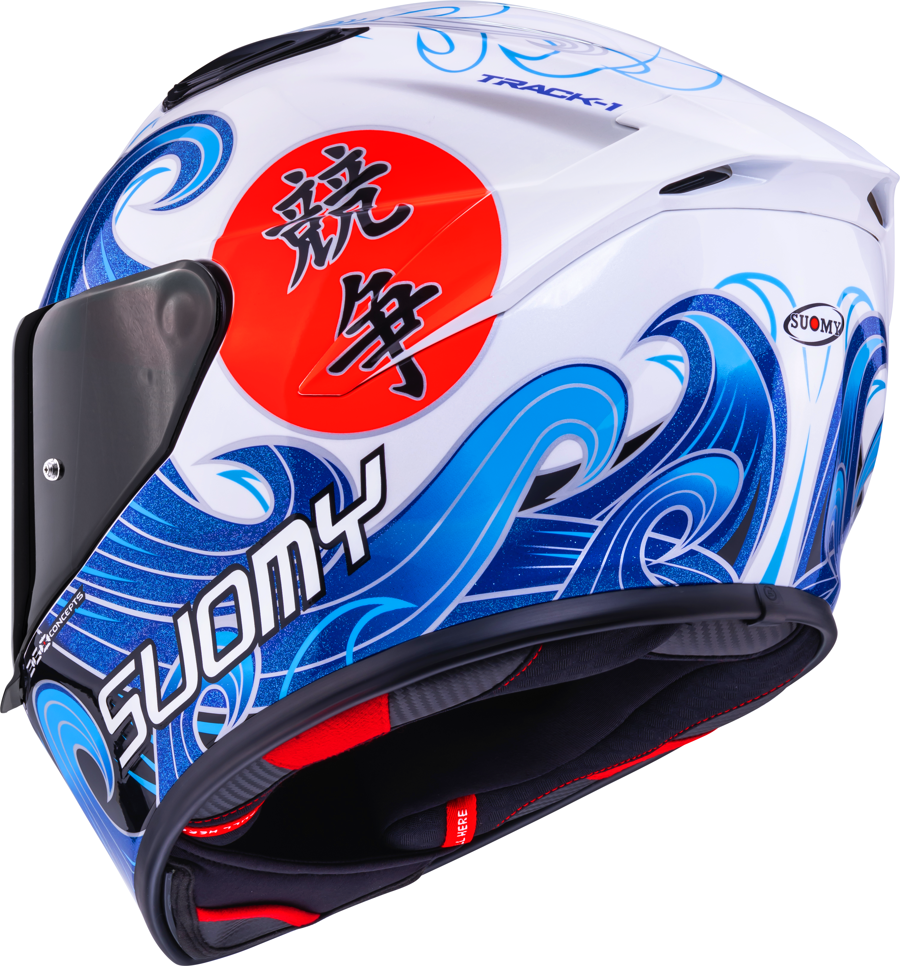 Suomy Track-1 kaciga Waves Bijela K6T10025 