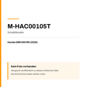 Akrapovic Schalldämpfer Honda CBR 600 RR (26-26) M-HAC00105T — Platzhalter, kein Herstellerfoto verfügbar