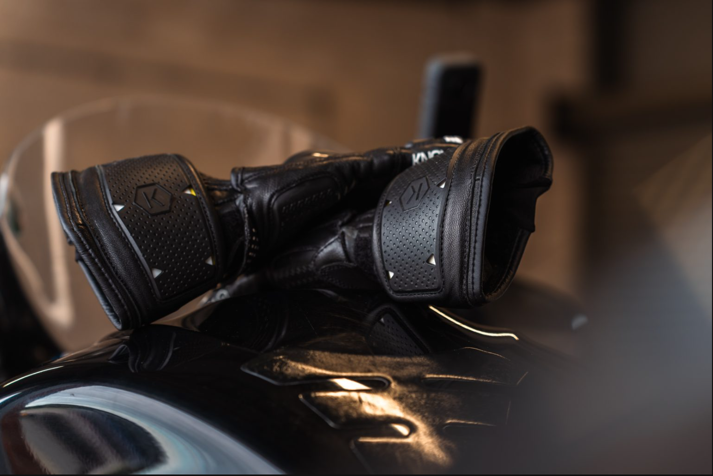 Knox Oulton MK2 Sport kožne rukavice | Muškarci | Crno/Bijelo | 1011352160050 