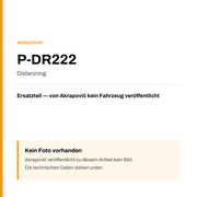 Akrapovic Distanzring P-DR222 — Platzhalter, kein Herstellerfoto verfügbar