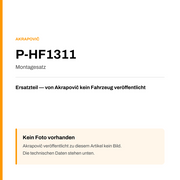 Akrapovic Montagesatz P-HF1311 — Platzhalter, kein Herstellerfoto verfügbar