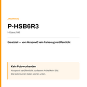 Akrapovic Hitzeschild P-HSB6R3 — Platzhalter, kein Herstellerfoto verfügbar