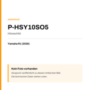Akrapovic Hitzeschild Yamaha R1 (26-26) P-HSY10SO5 — Platzhalter, kein Herstellerfoto verfügbar