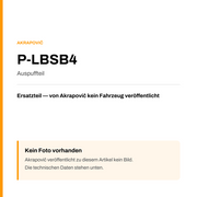 Akrapovic Auspuffteil P-LBSB4 — Platzhalter, kein Herstellerfoto verfügbar
