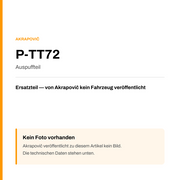 Akrapovic Auspuffteil P-TT72 — Platzhalter, kein Herstellerfoto verfügbar
