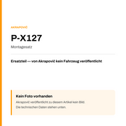 Akrapovic Montagesatz P-X127 — Platzhalter, kein Herstellerfoto verfügbar