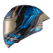 Nexx X.R3R kaciga Swirl Carbon Nebesko plava Zlato 01XR323489780 