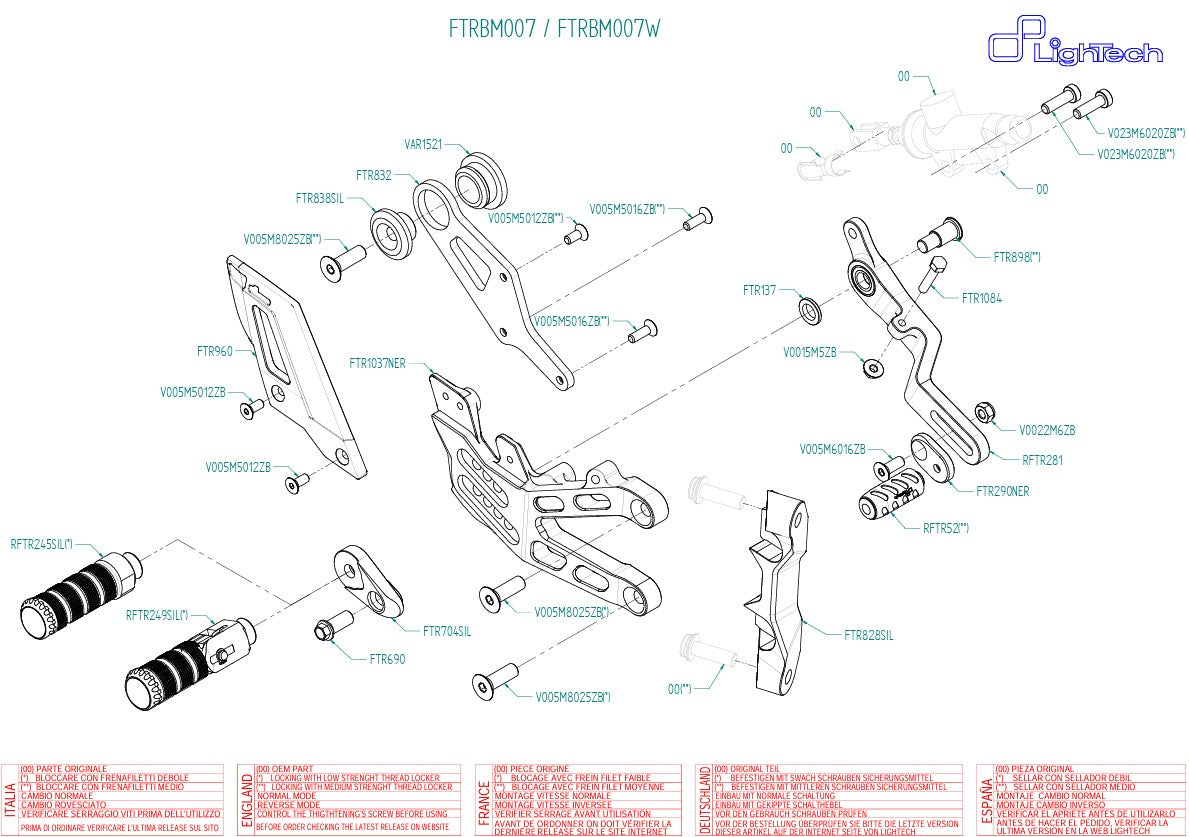 Sustav upravljanja LighTech BMW S1000RR K67 (19-26) FTRBM007/W 