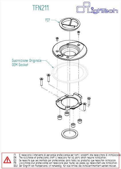 Kapica rezervoara s navojem LighTech BMW S1000RR (09-20) TFN211 