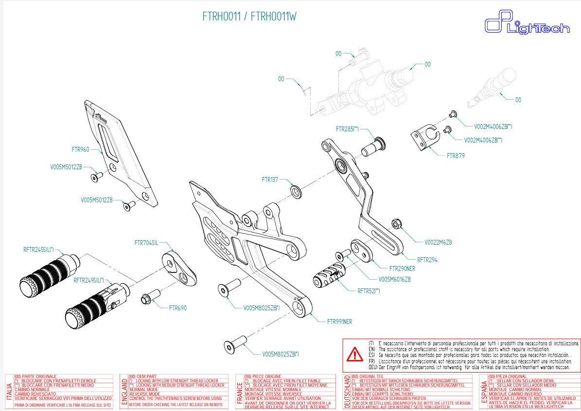 Sustav ispuha LighTech Honda CBR 1000 RR-R SC82 (20-26) FTRHO011/W 