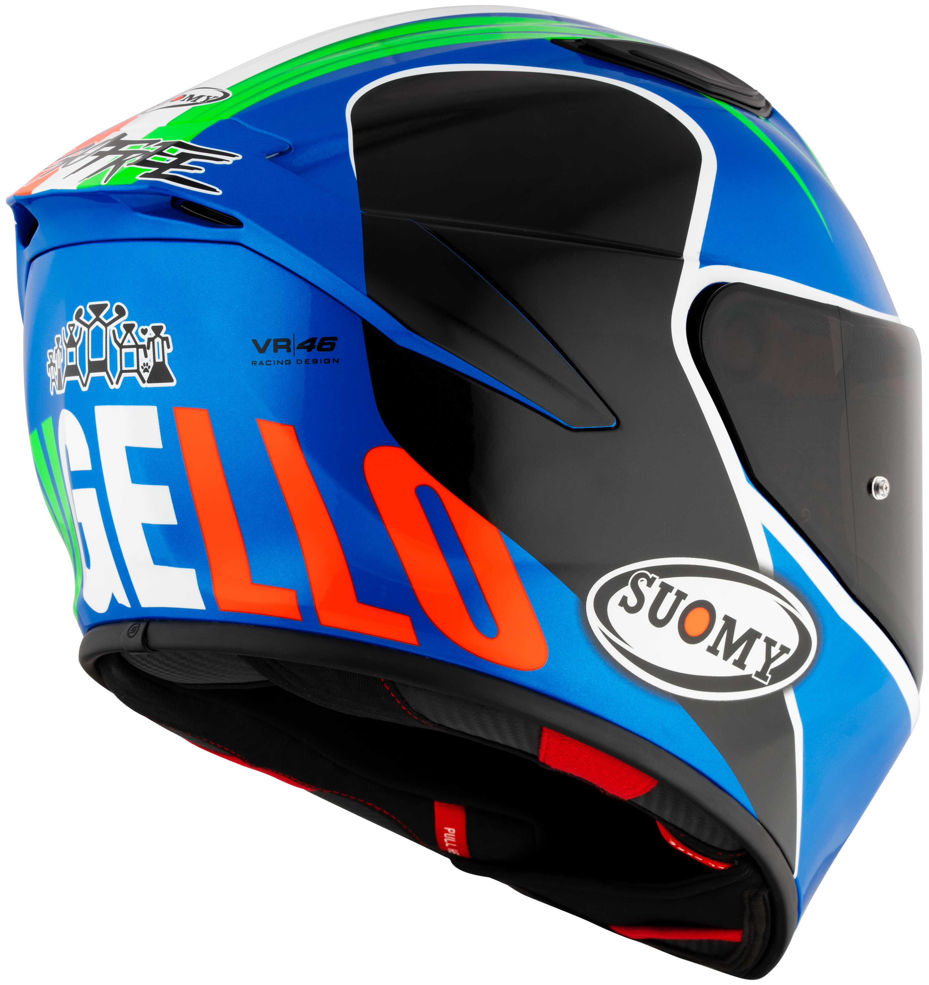 Suomy Track-1 kaciga Francesco Pecco Bagnaia Mugello 2022 replika K6T10016 