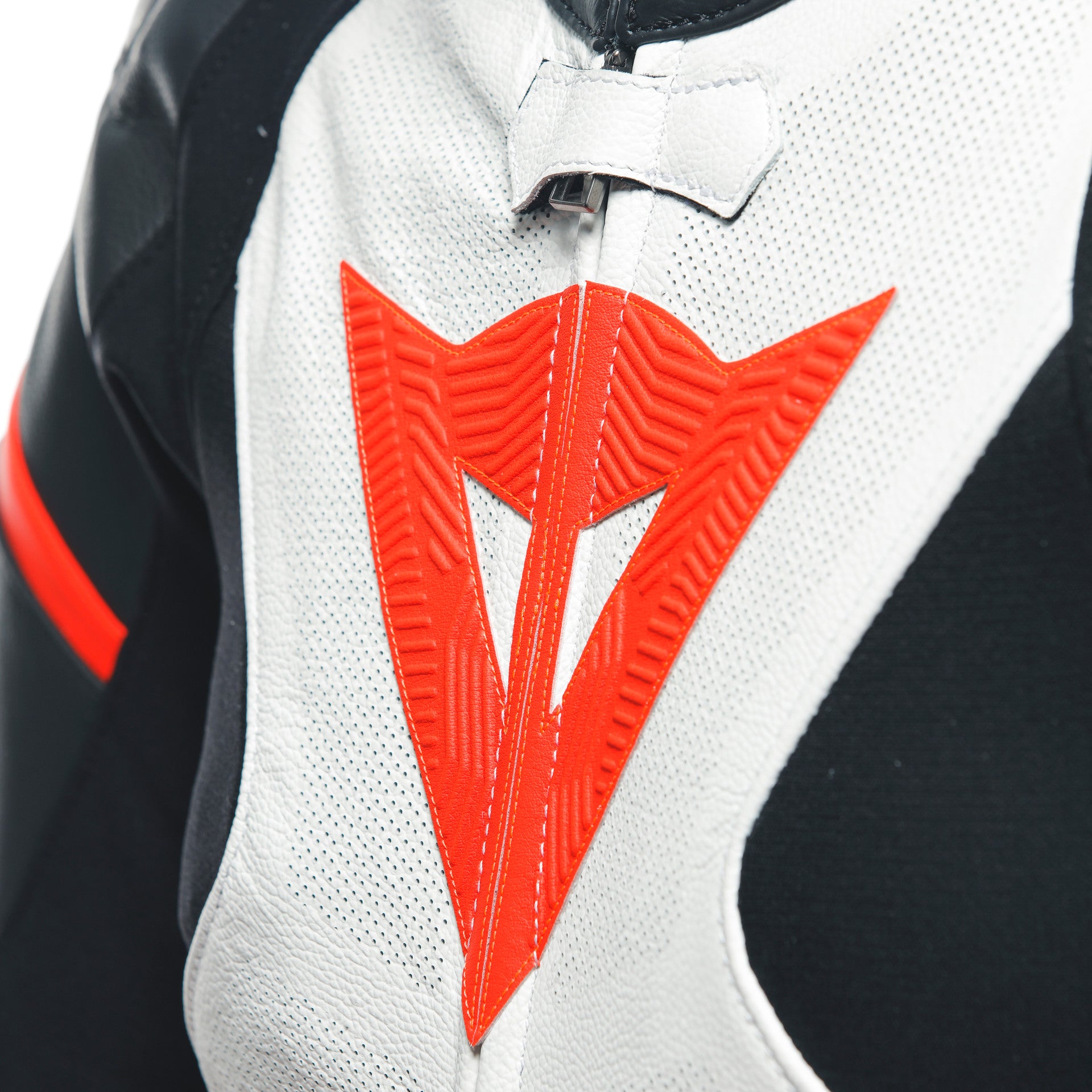 Dainese Grobnik Lady Kombinezon Kožno odijelo – Perforirani trkaći odijelo | Žene | Bijela/Crvena 