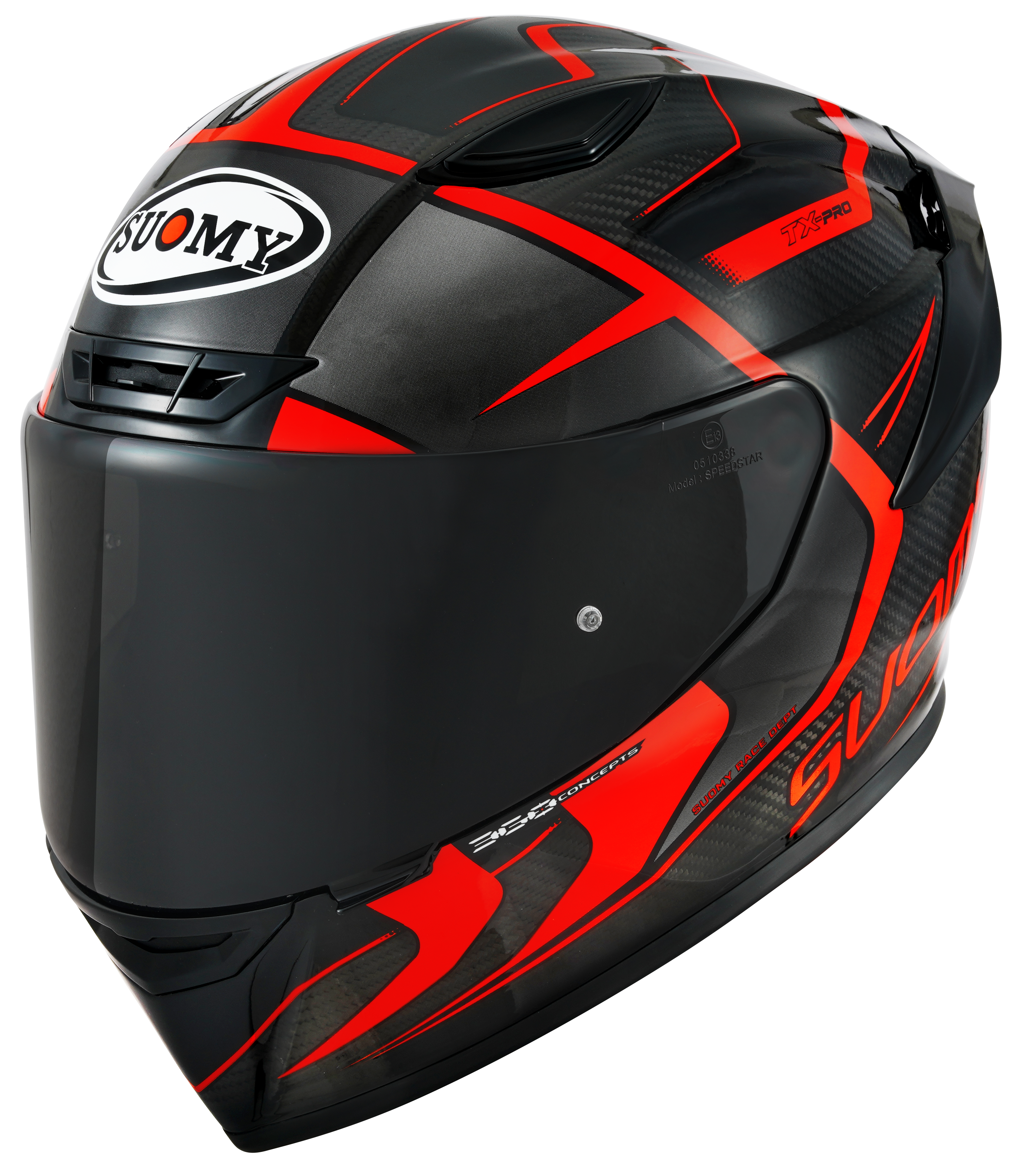 Suomy TX-Pro kaciga Carbon Advance Crvena Fluo K6TX0003 