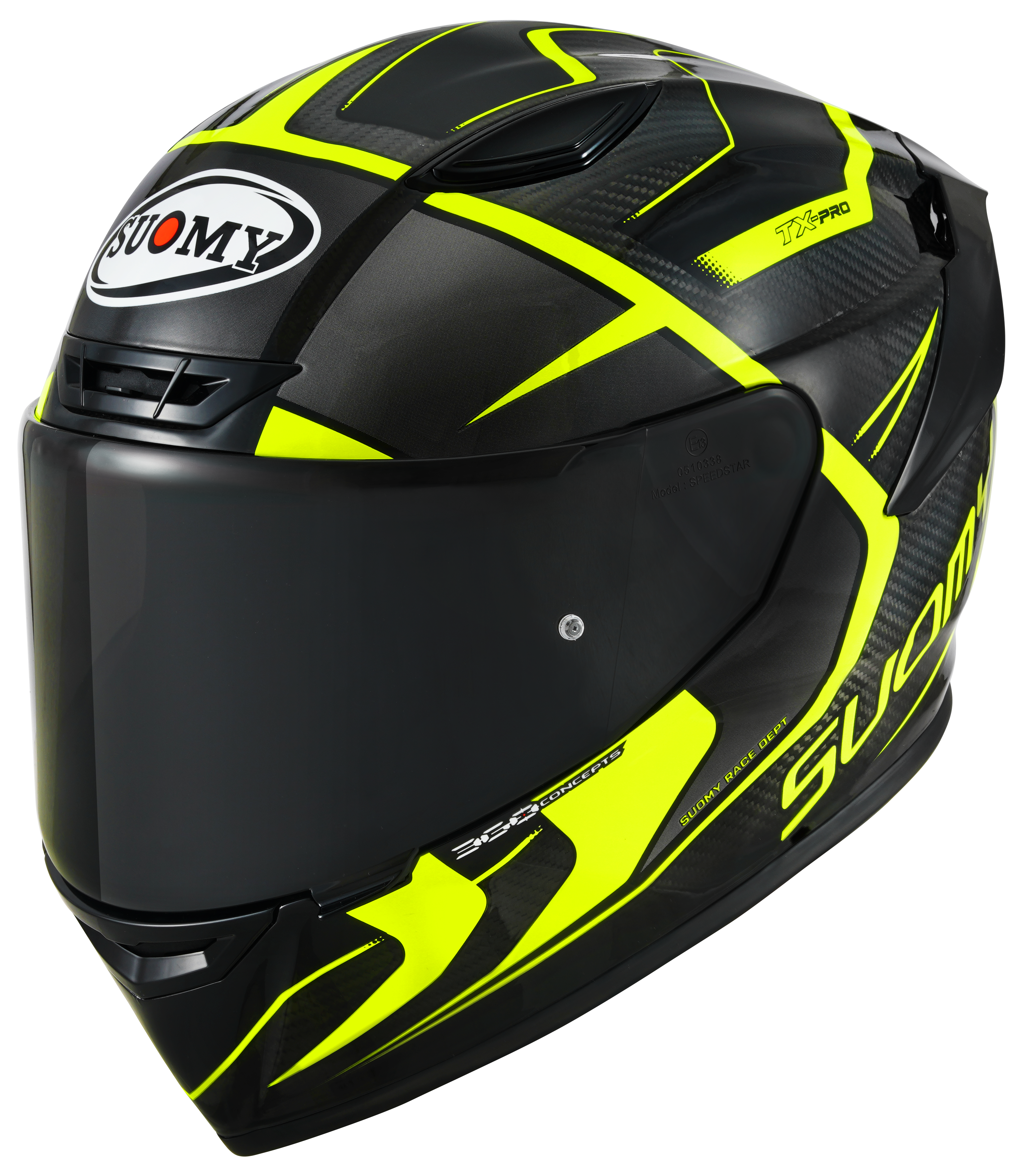 Suomy TX-Pro kaciga Carbon Advance Žuta Fluo K6TX0005 