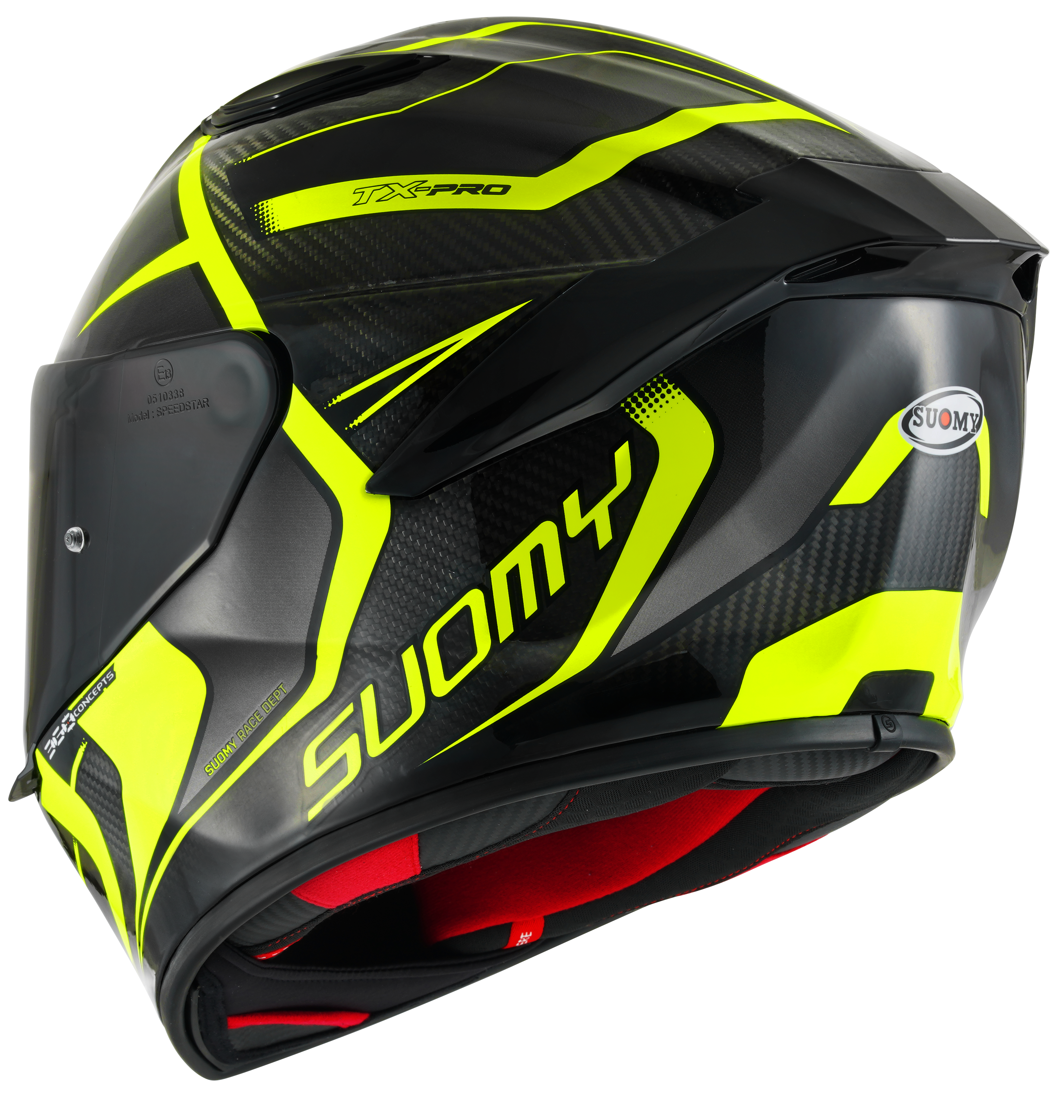 Suomy TX-Pro kaciga Carbon Advance Žuta Fluo K6TX0005 