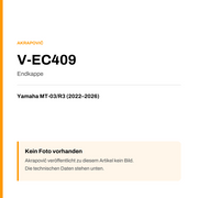Akrapovic Endkappe Yamaha MT-03 / R3 (22-26) V-EC409 — Platzhalter, kein Herstellerfoto verfügbar
