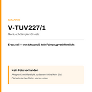 Akrapovic Geräuschdämpfer-Einsatz V-TUV227/1 — Platzhalter, kein Herstellerfoto verfügbar