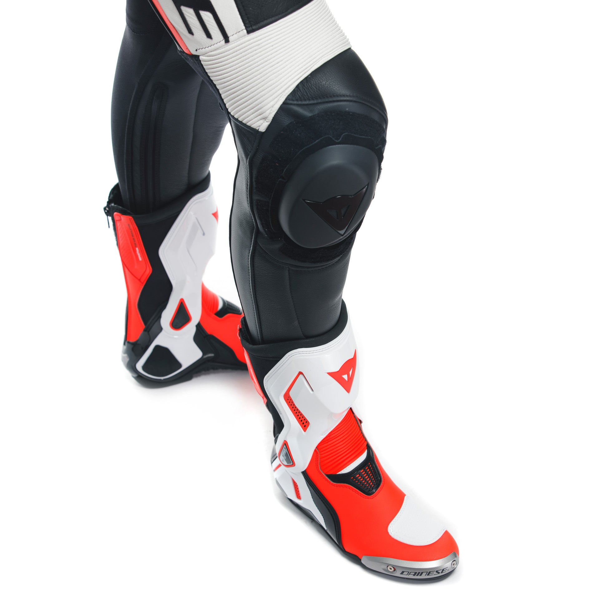 Dainese Grobnik Lady Kombinezon Kožno odijelo – Perforirani trkaći odijelo | Žene | Bijela/Crvena 