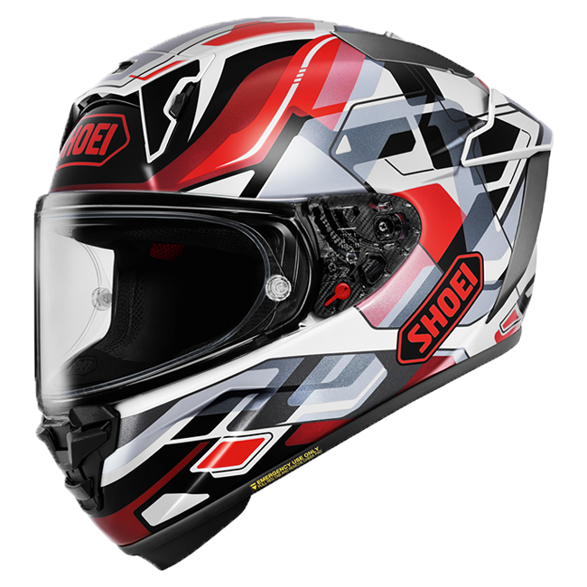 Shoei X-SPR PRO kaciga Valion TC-1 Crvena / Siva 