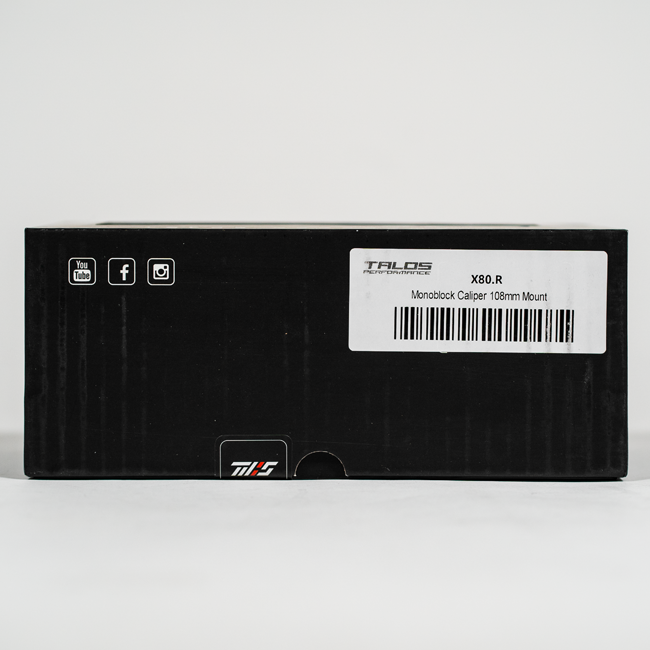 Talos X80 SBK Racing Monoblock P4 34/38 108mm kočioni čeljusti sprijeda desno | X80.108.HD.R 