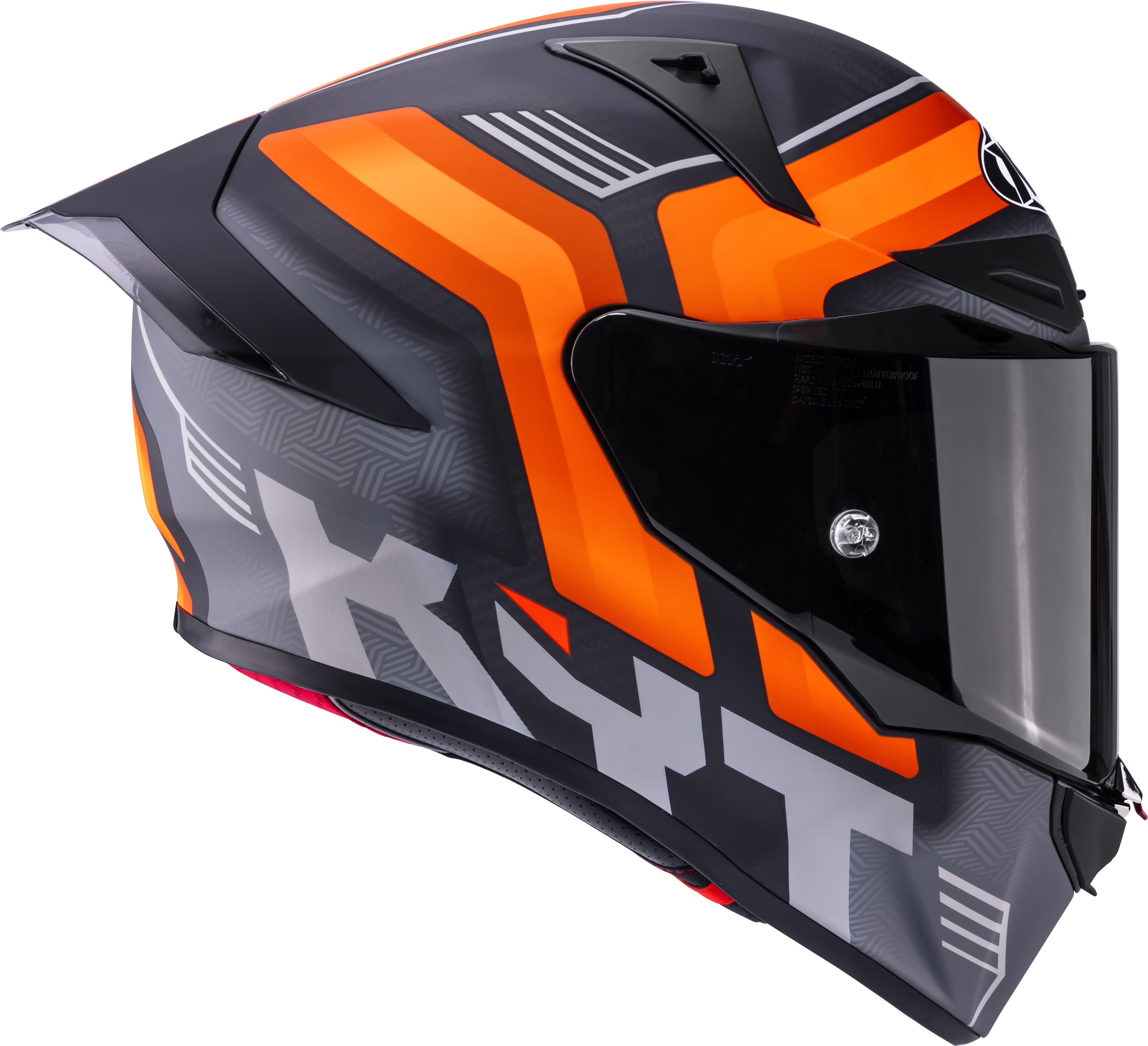 KYT R1R Racing kaciga Carbon Accelerator Matt Narančasta Y6R10001 
