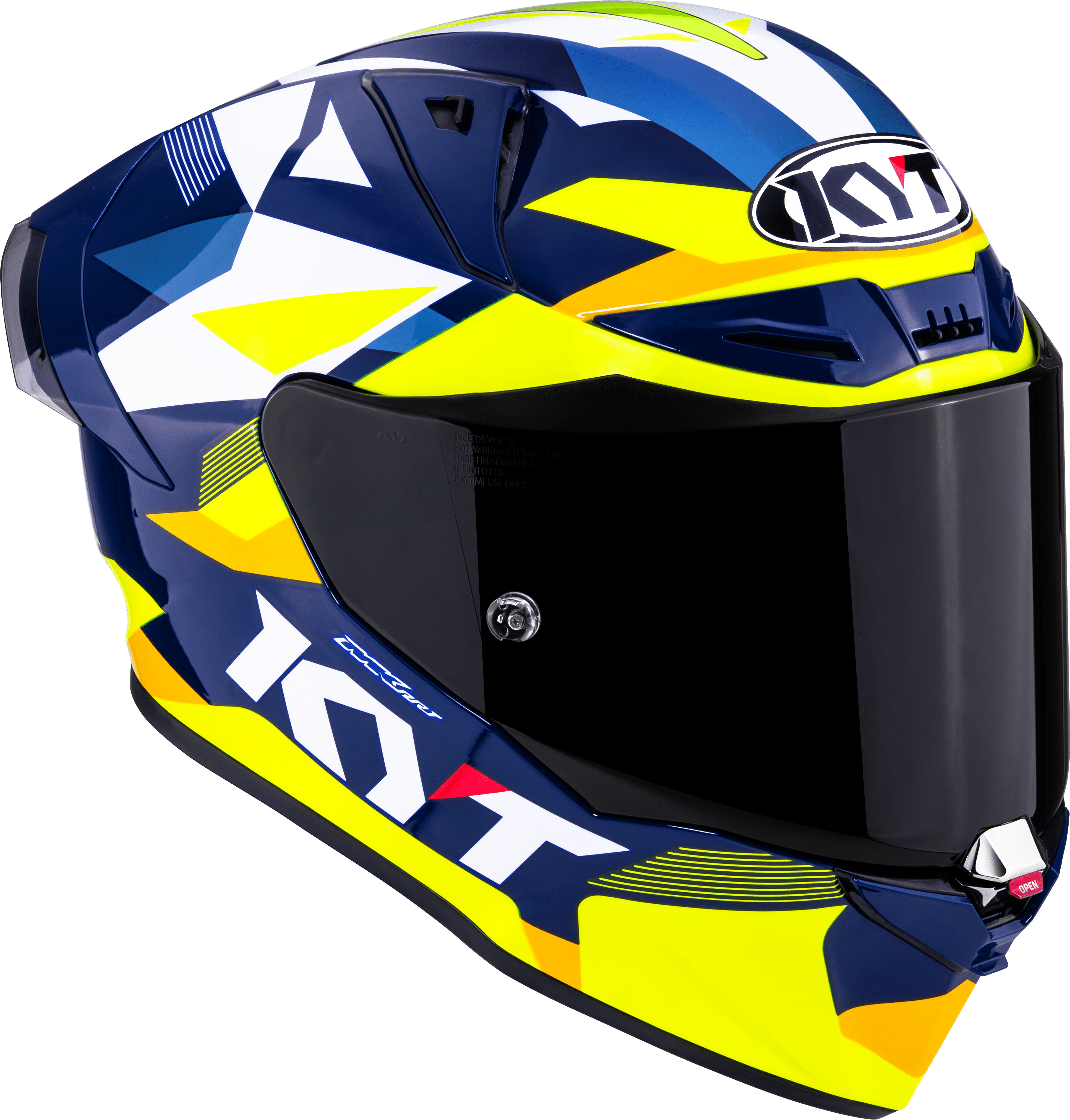 KYT R1R Racing kaciga Carbon Diamond Plava / Žuta Y6R10005 