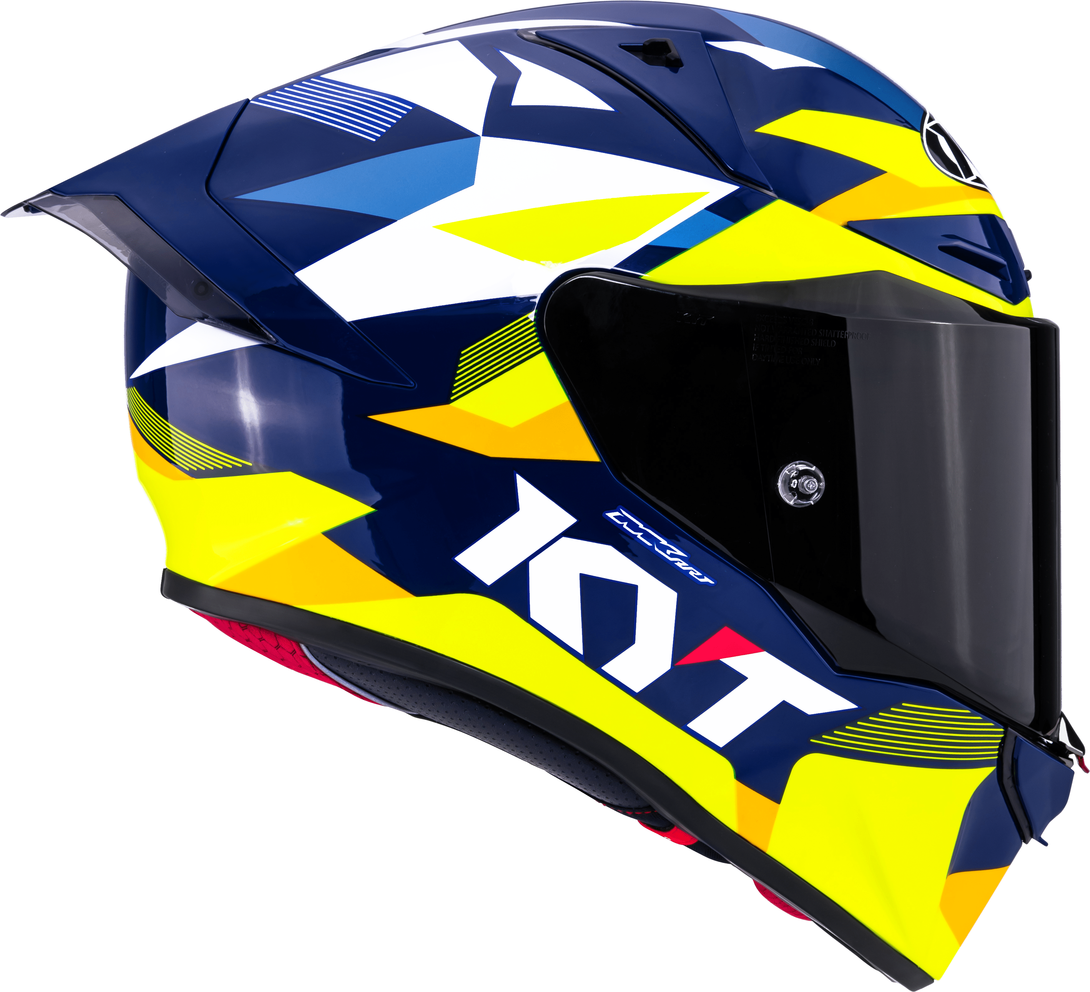 KYT R1R Racing kaciga Carbon Diamond Plava / Žuta Y6R10005 
