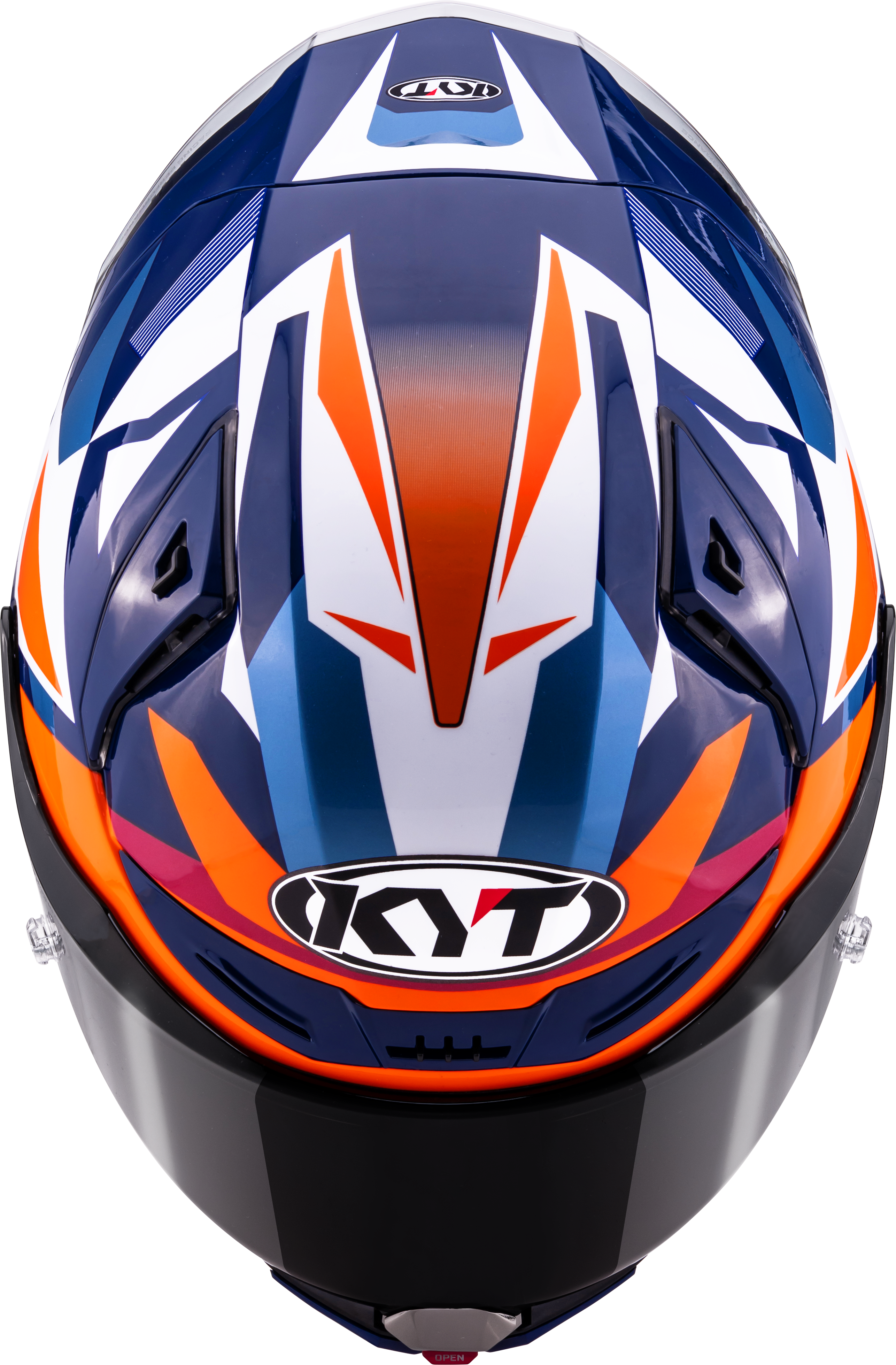 KYT R1R Racing kaciga Carbon Diamond plava / narančasta Y6R10006 