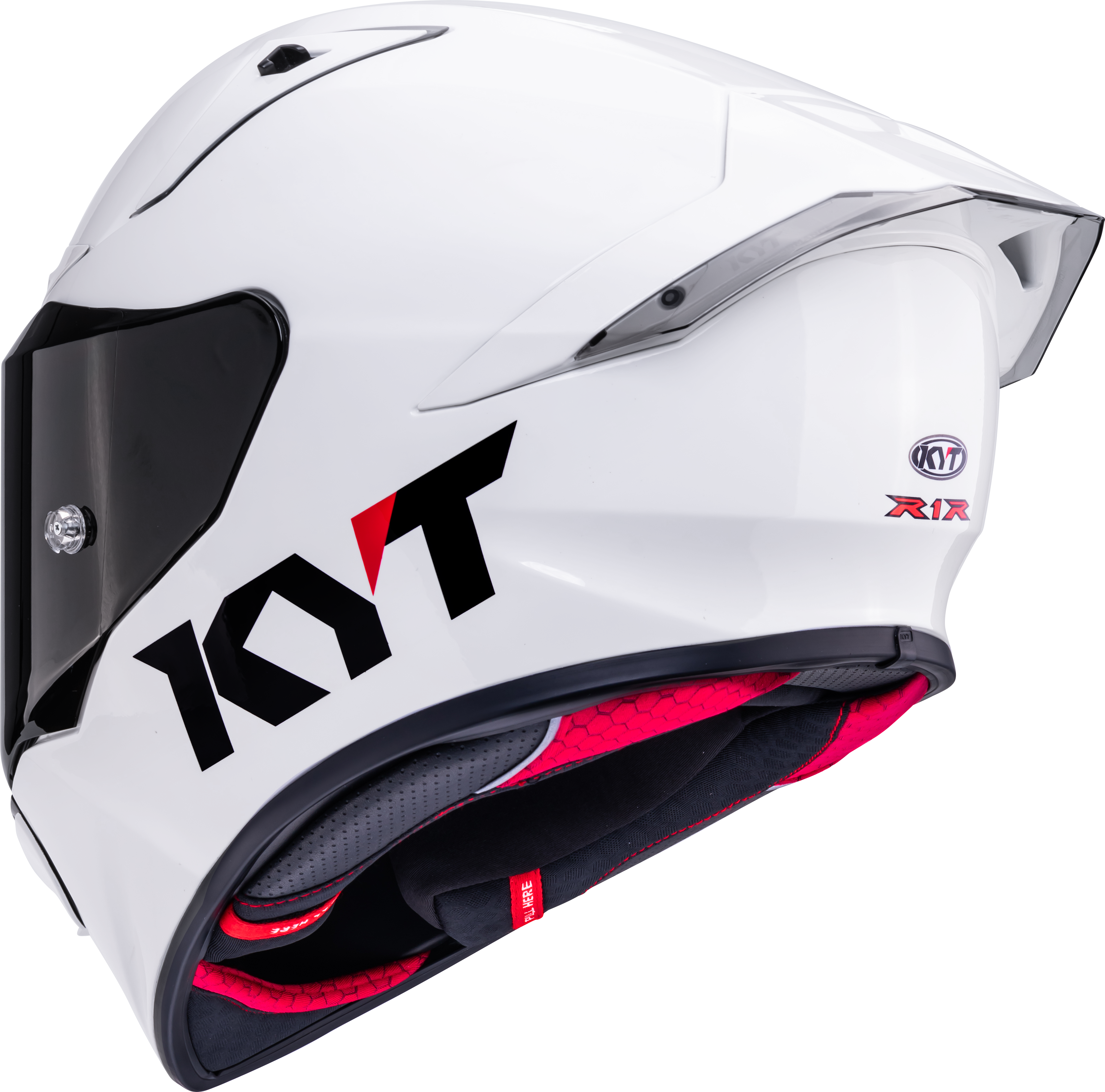 KYT R1R Racing kaciga Plain bijela sjaj Y6R100W3 