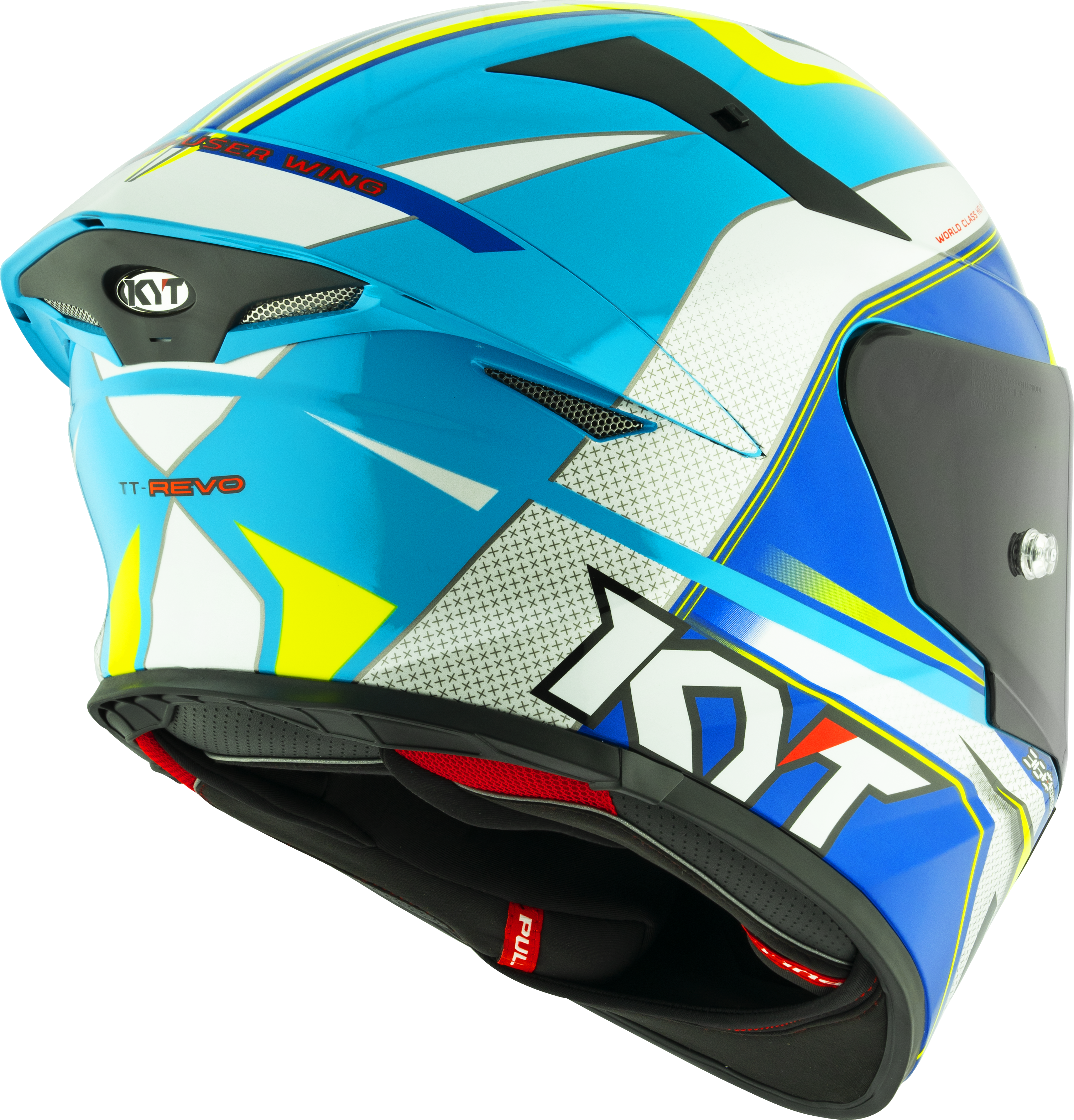 KYT TT-Revo kaciga Grand Prix bijela svijetloplava Y6TR0004 