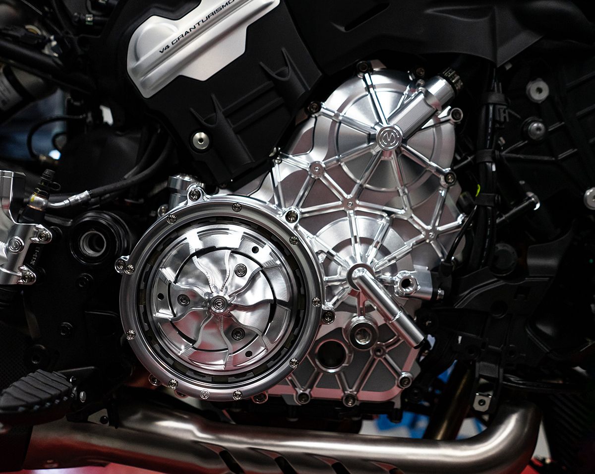 Aluminijsko kućište motora desno s titanskim vijcima Motocorse Ducati Panigale V4/S (25-26) 