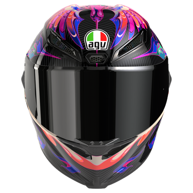 AGV Pista GP RR S Battito Iridium Integral-Rennhelm, Frontansicht